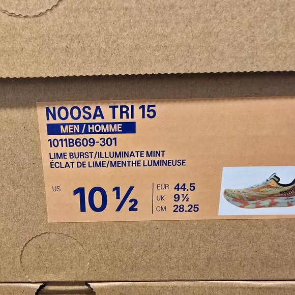 Asics Noosa Tri 15 Lime Burst Illuminate Running Shoe 1011B609-301 Mens 10.5 NEW - Picture 10 of 13
